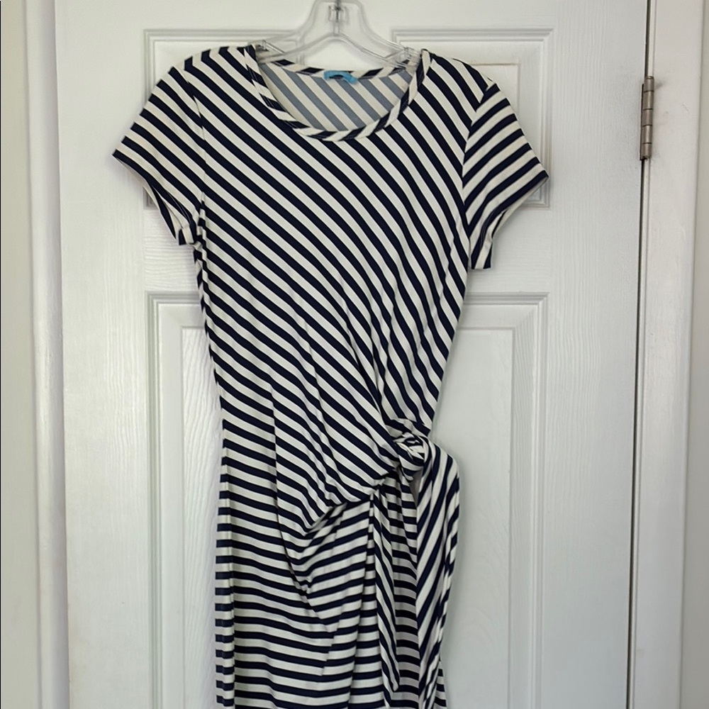 Striped Navy and White JMclaughlin Women's Dress